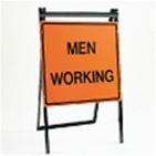 A-Frame Men Working Sign