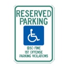 (Alabama) Handicap Reserved Parking $50 Fine
