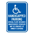 (Massachusetts) Handicap Reserved Permit Only Fine