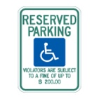 (Minnesota) Handicap Reserved Permit Only Fine