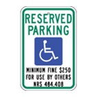 (Nevada) Handicap Reserved Permit Only Fine