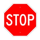 36" Stop sign