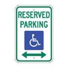 Handicap Reserved Parking (with arrows)