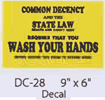 Wash Your Hands decal