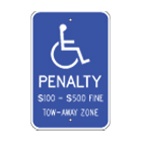 (Virginia) Handicap Reserved Permit Only Fine