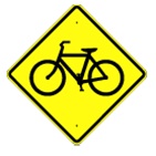 Bicycle Crossing Warning sign