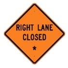 Right Lane Closed (Custom Distance)