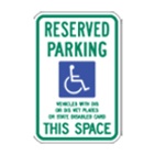 (Wisconsin) Handicap Reserved Permit Only Fine